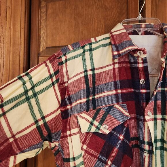 NWOT Kenzzio Classic XXL Red Flannel Shirt - Picture 2 of 3